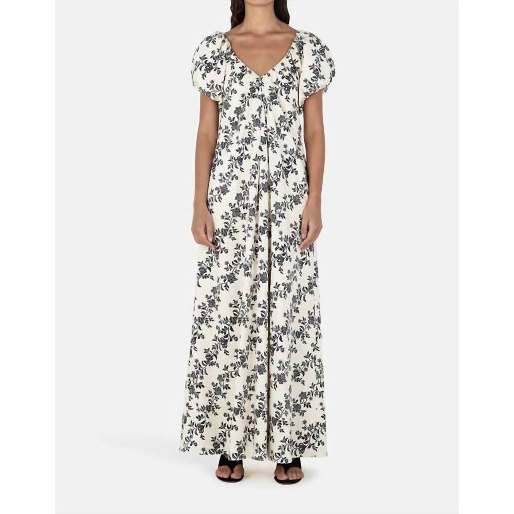 NEW HANSEN & GRETEL perri maxi dress in moonlit vine
